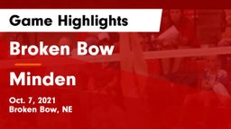 Broken Bow  vs Minden  Game Highlights - Oct. 7, 2021