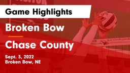Broken Bow  vs Chase County  Game Highlights - Sept. 3, 2022