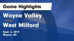 Wayne Valley  vs West Milford Game Highlights - Sept. 6, 2019