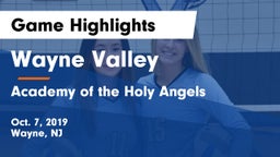 Wayne Valley  vs Academy of the Holy Angels Game Highlights - Oct. 7, 2019