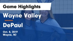 Wayne Valley  vs DePaul  Game Highlights - Oct. 8, 2019