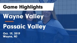 Wayne Valley  vs Passaic Valley Game Highlights - Oct. 19, 2019