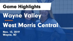 Wayne Valley  vs West Morris Central Game Highlights - Nov. 13, 2019