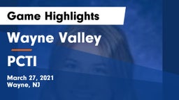 Wayne Valley  vs PCTI Game Highlights - March 27, 2021