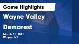 Wayne Valley  vs Demarest Game Highlights - March 31, 2021