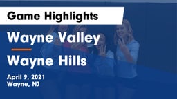 Wayne Valley  vs Wayne Hills  Game Highlights - April 9, 2021
