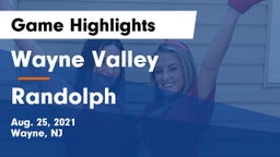 Wayne Valley  vs Randolph  Game Highlights - Aug. 25, 2021