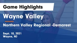 Wayne Valley  vs Northern Valley Regional -Demarest Game Highlights - Sept. 10, 2021