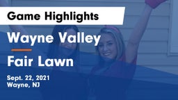 Wayne Valley  vs Fair Lawn  Game Highlights - Sept. 22, 2021