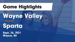 Wayne Valley  vs Sparta  Game Highlights - Sept. 26, 2021