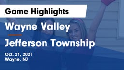 Wayne Valley  vs Jefferson Township Game Highlights - Oct. 21, 2021