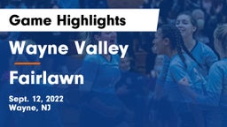 Wayne Valley  vs Fairlawn Game Highlights - Sept. 12, 2022