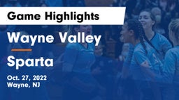 Wayne Valley  vs Sparta Game Highlights - Oct. 27, 2022