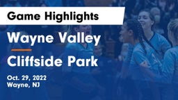 Wayne Valley  vs Cliffside Park  Game Highlights - Oct. 29, 2022