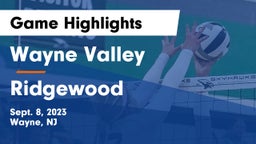 Wayne Valley  vs Ridgewood  Game Highlights - Sept. 8, 2023