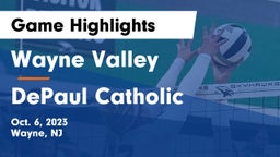 Wayne Valley  vs DePaul Catholic  Game Highlights - Oct. 6, 2023