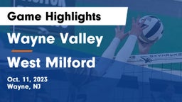 Wayne Valley  vs West Milford  Game Highlights - Oct. 11, 2023