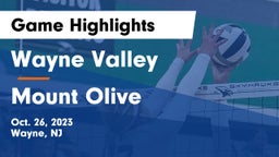 Wayne Valley  vs Mount Olive  Game Highlights - Oct. 26, 2023