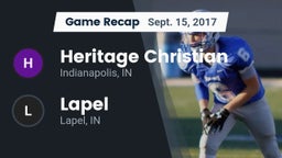 Recap: Heritage Christian  vs. Lapel  2017