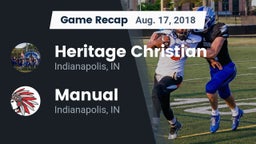 Recap: Heritage Christian  vs. Manual  2018