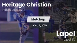 Matchup: Heritage Christian vs. Lapel  2019