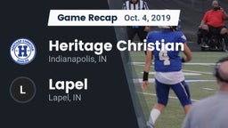 Recap: Heritage Christian  vs. Lapel  2019