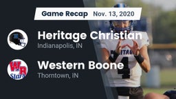 Recap: Heritage Christian  vs. Western Boone  2020