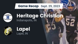 Recap: Heritage Christian  vs. Lapel  2023