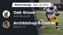 Recap: Oak Grove  vs. Archbishop Rummel  2019