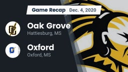 Recap: Oak Grove  vs. Oxford  2020