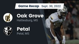 Recap: Oak Grove  vs. Petal  2022