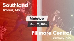 Matchup: Southland High vs. Fillmore Central  2016