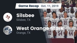 Recap: Silsbee  vs. West Orange Stark  2019