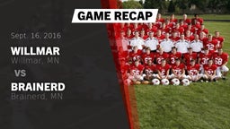 Recap: Willmar  vs. Brainerd  2016