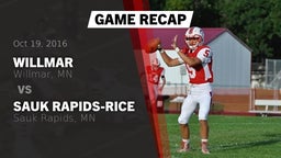 Recap: Willmar  vs. Sauk Rapids-Rice  2016
