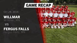 Recap: Willmar  vs. Fergus Falls  2016