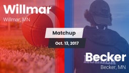 Matchup: Willmar  vs. Becker  2017