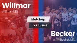 Matchup: Willmar  vs. Becker  2018