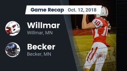 Recap: Willmar  vs. Becker  2018