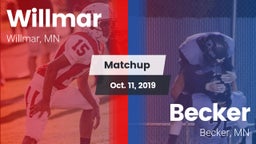 Matchup: Willmar  vs. Becker  2019
