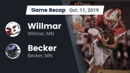 Recap: Willmar  vs. Becker  2019