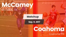 Matchup: McCamey  vs. Coahoma  2017