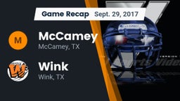 Recap: McCamey  vs. Wink  2017