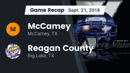 Recap: McCamey  vs. Reagan County  2018