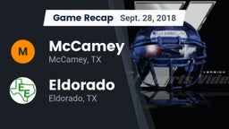 Recap: McCamey  vs. Eldorado  2018