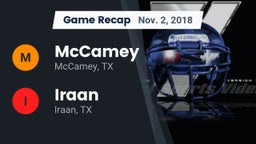 Recap: McCamey  vs. Iraan  2018