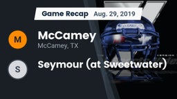 Recap: McCamey  vs. Seymour (at Sweetwater) 2019