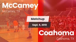 Matchup: McCamey  vs. Coahoma  2019