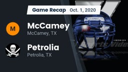 Recap: McCamey  vs. Petrolia  2020