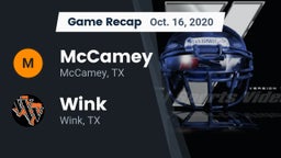Recap: McCamey  vs. Wink  2020
